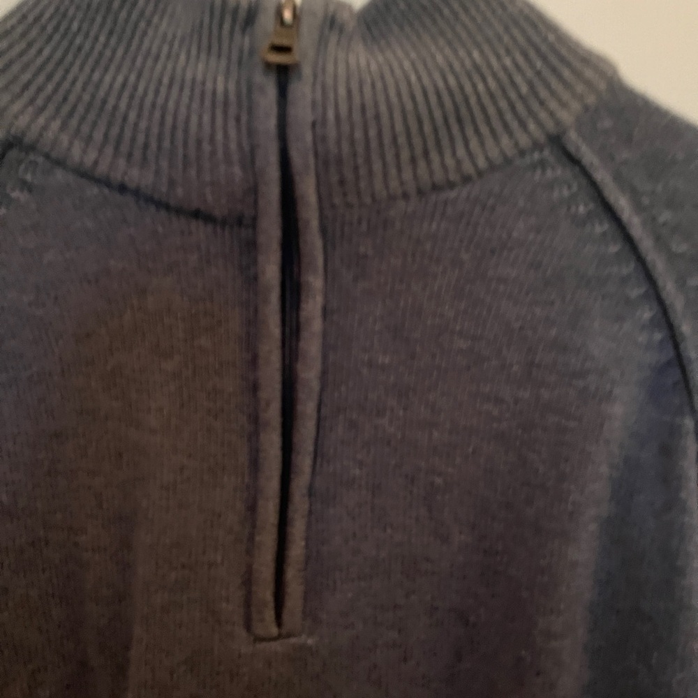 Weatherproof Men's blue/gray Zip-Up Sweater - Picture 5 of 7